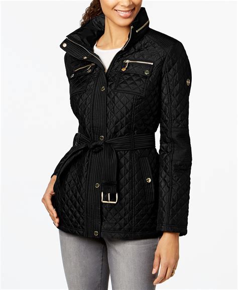 michael kors belted jacket with hood|michael kors coats outlet.